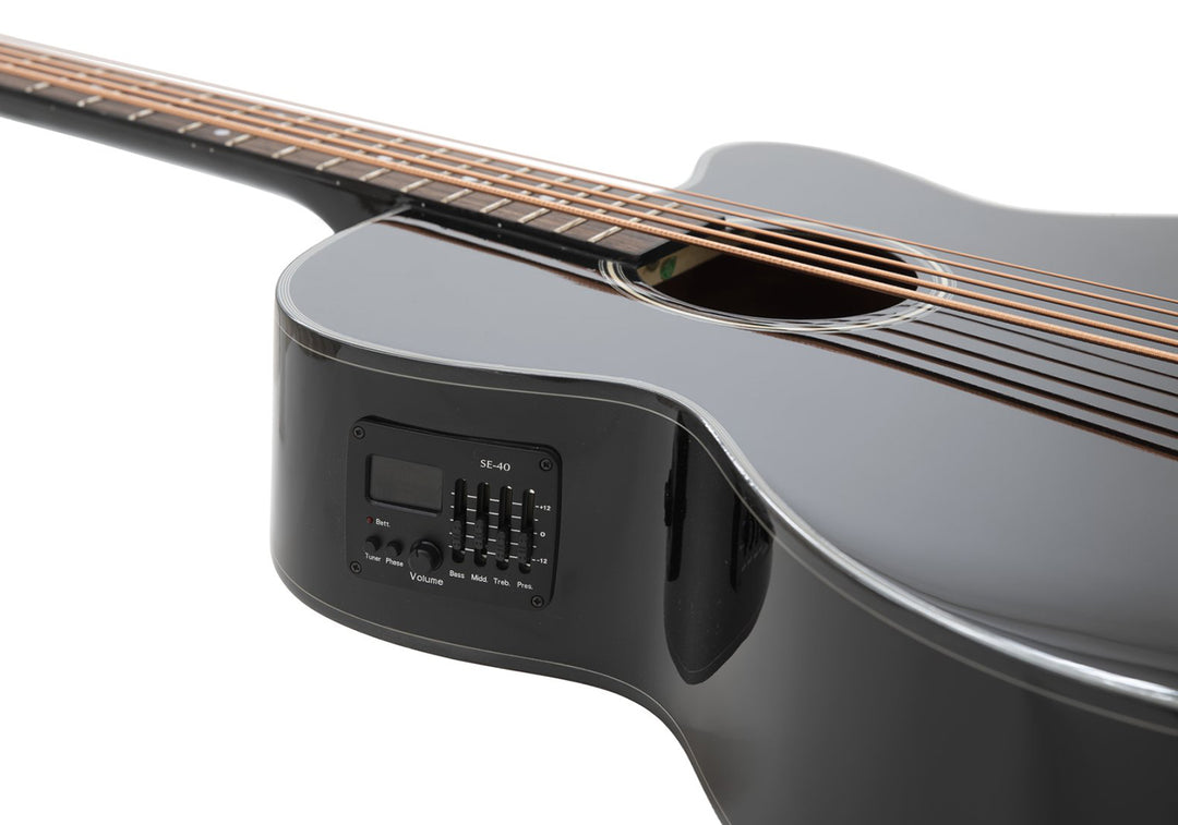 DiMavery AB-455 Akustikbass, 5-saitig, Schwarz