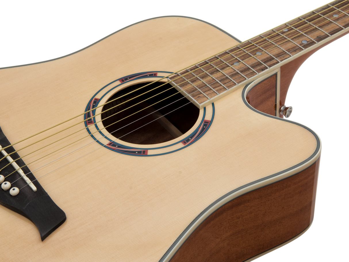 DiMavery JK-500 Western Guitar - Natur