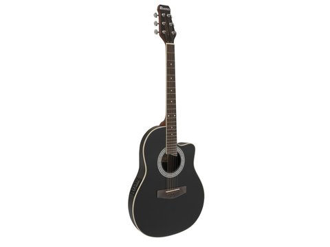 DiMavery RB-300 Roundback Gitarre (Schwarz)