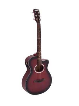 DiMavery AW-400 Westerngitarre (Rot burst)