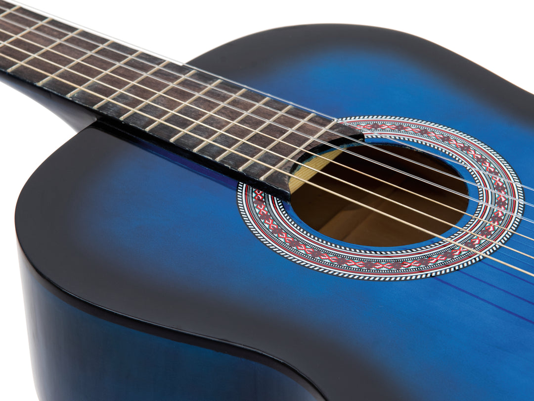 DiMavery AC-303 Konzertgitarre (Blau burst)