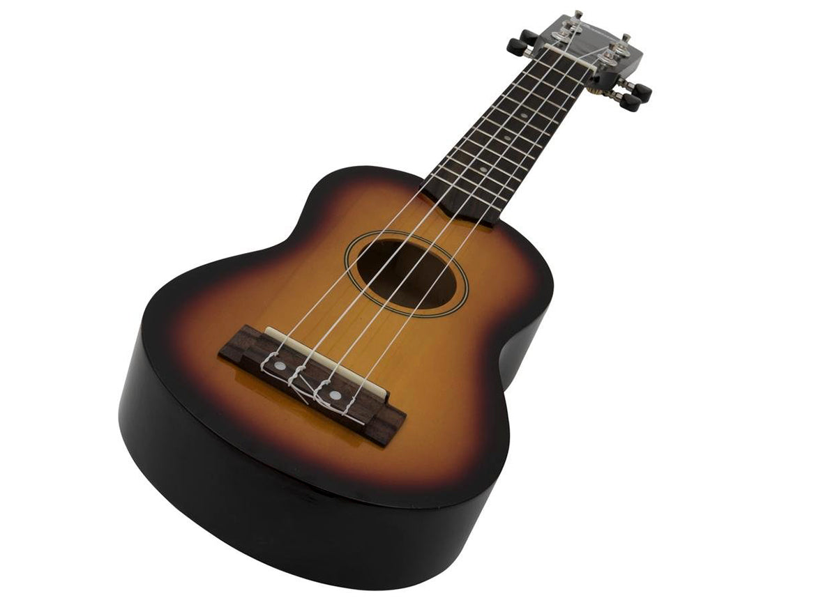 DiMavery UK-200 Ukulele, Soprano, Sunburst.