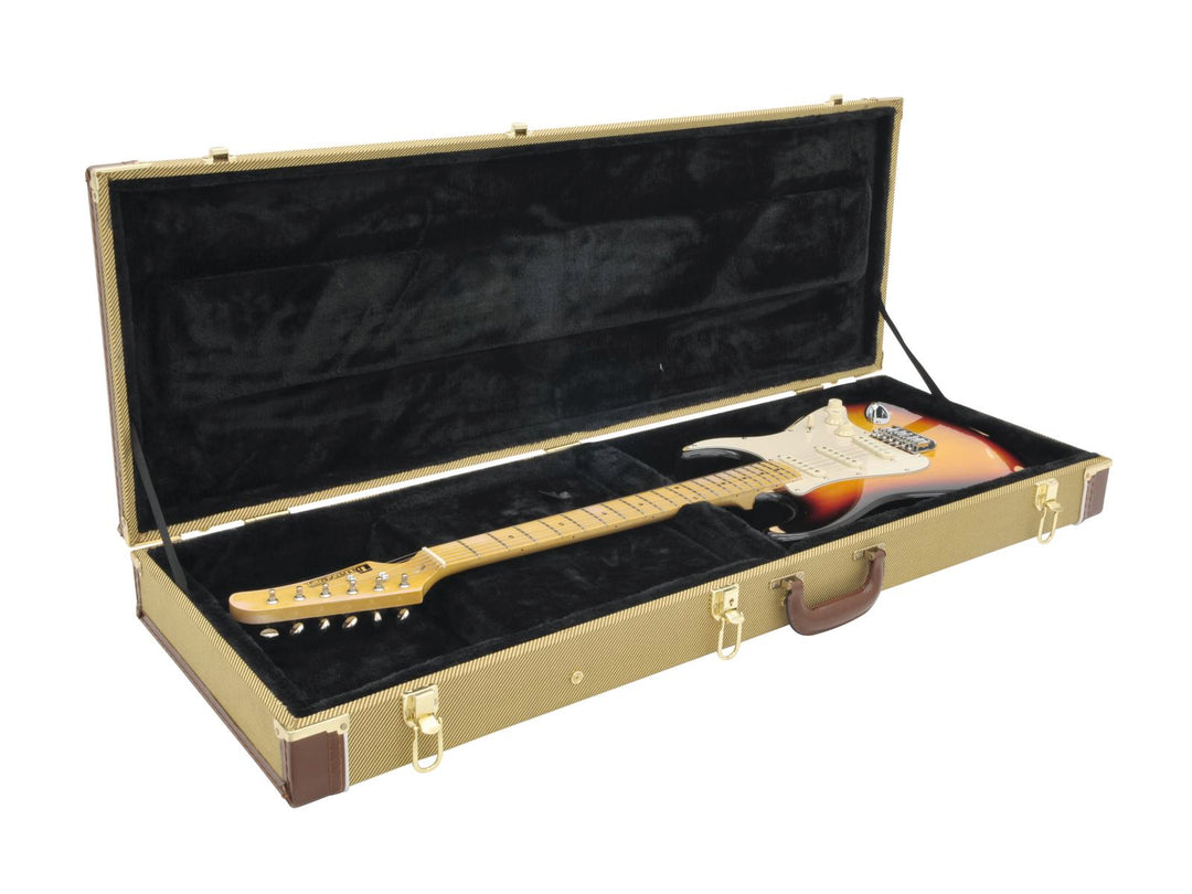 DiMavery Flightcase für E-Gitarre, Tweed