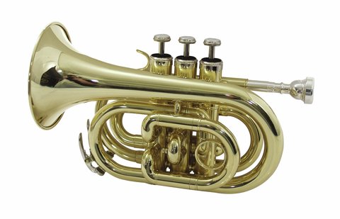 DiMavery TP-300 Bb Pocket Trompete, Gold