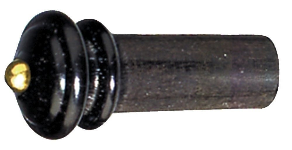 GEWA Endknopf aus Ebenholz für Geige 4/4 und 3/4, Goldkugel