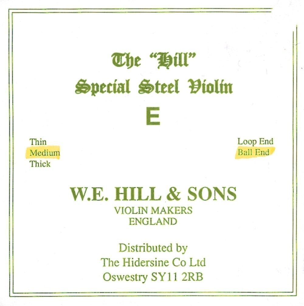 Hill E-Saite für Violine, Gold, Kugel, medium