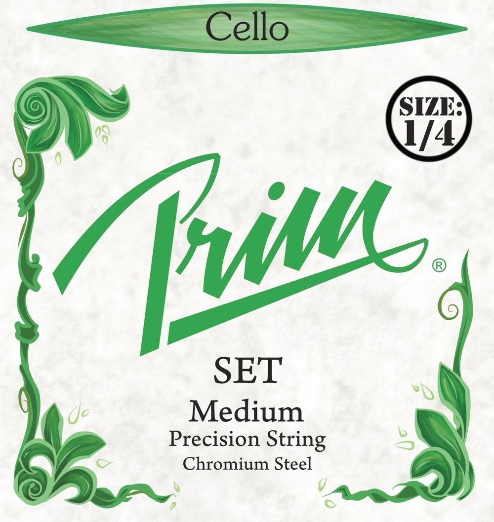 Prim Precision Saitensatz für cello 1/4, Chromstahl, medium
