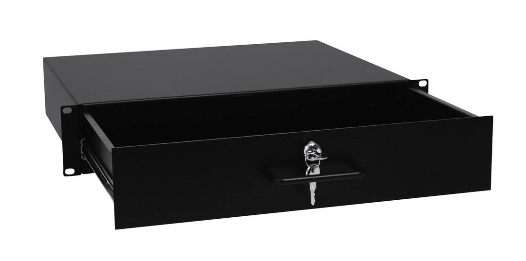 OMNITRONIC Rackschublade mit Schloss 2U