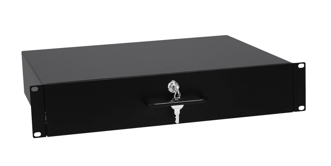 OMNITRONIC Rackschublade mit Schloss 2U