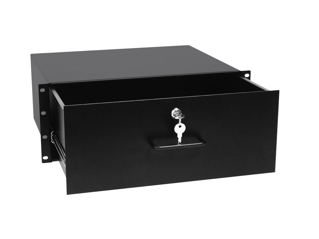 OMNITRONIC Rackschublade mit Schloss 4U