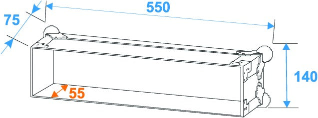Roadinger Verstärker Rack Pro 2 Unit (45cm)