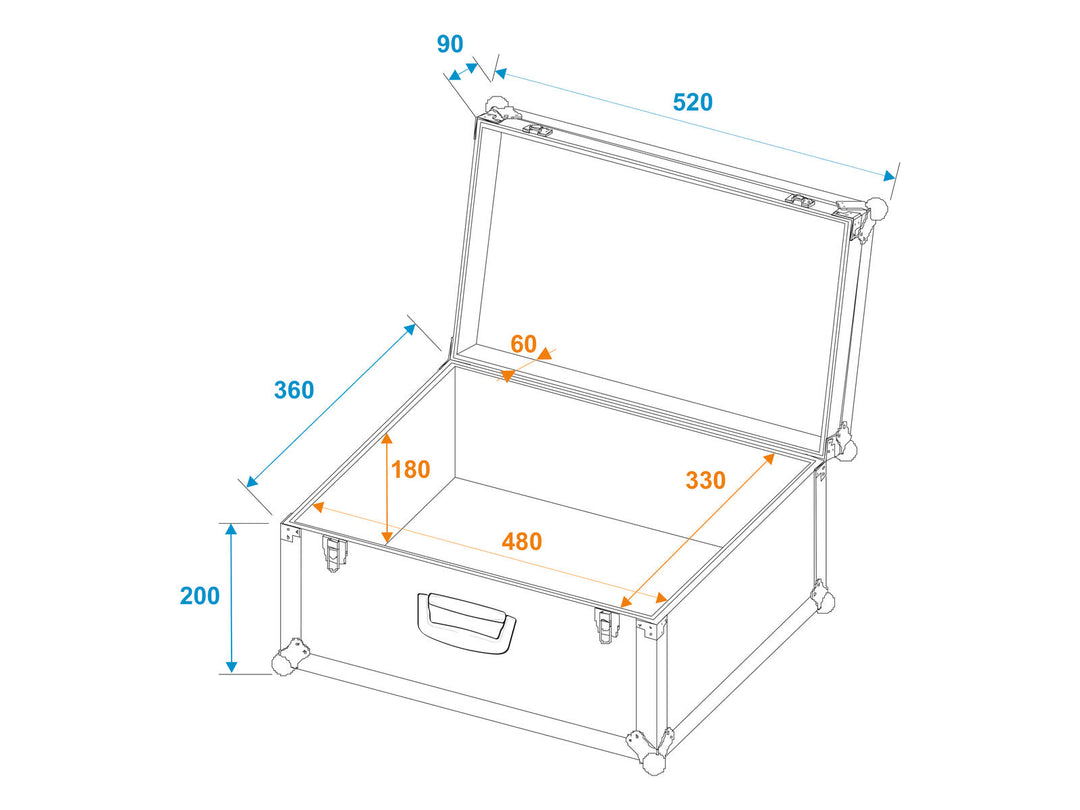 ROADINGER Universal-Case Tour 52x36x29cm schwarz