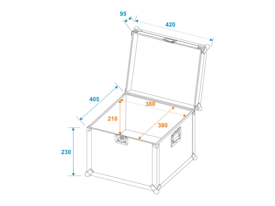 ROADINGER Universelles Transportcase 40x40x30cm