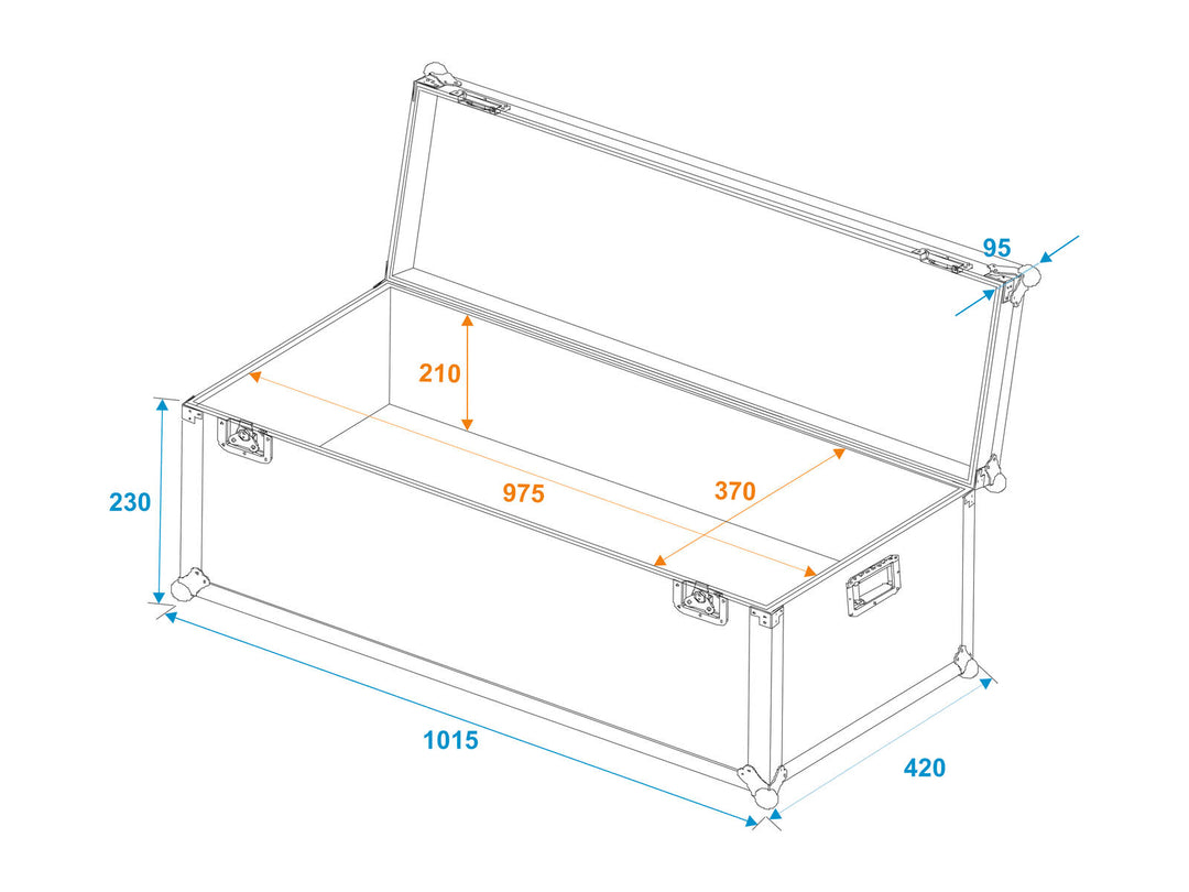 ROADINGER Universal-Transportkoffer 100x40x30cm