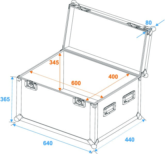 Eurolite Flightcase Pro (W:60 x D:40 x H:40cm)