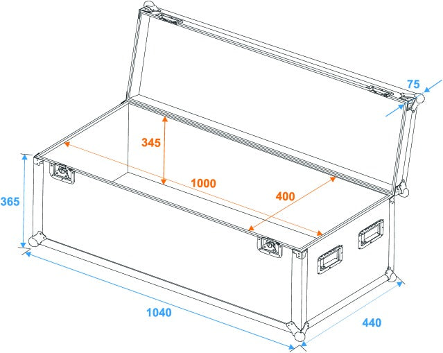 Eurolite Flightcase Pro (W:100 x D:40 x H:40cm)