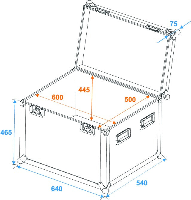 Eurolite Flightcase Pro (W:60 x D:50 x H50cm)