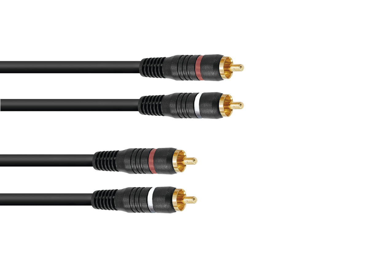 OMNITRONIC RCA Cable 2x2 5m