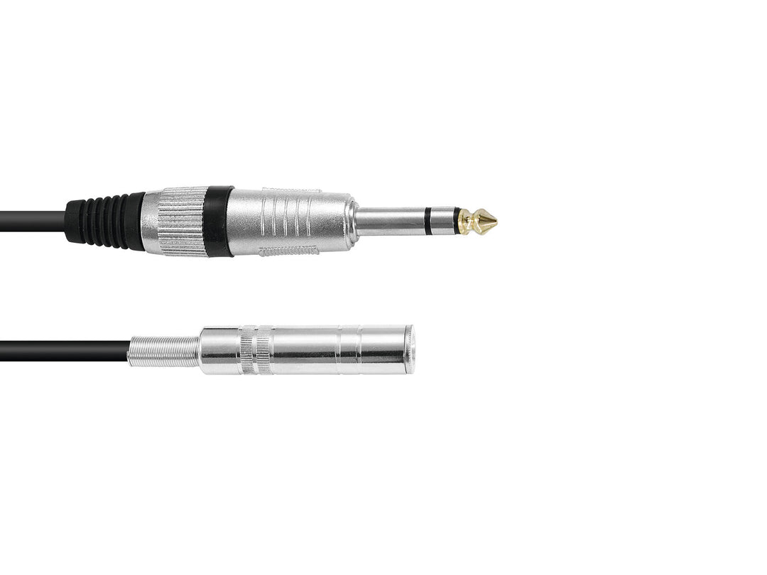 OMNITRONIC Jack-Verlängerung 6.3 Stereo 3m bk