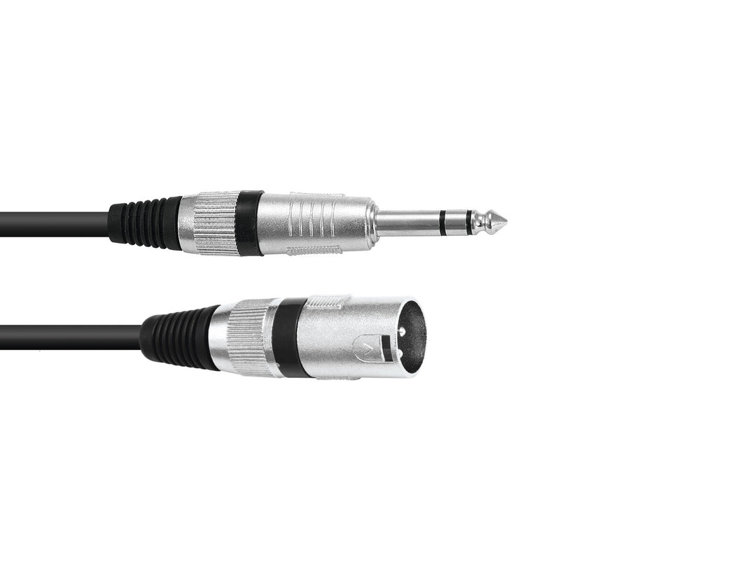 OMNITRONIC Adapterkabel XLR(M)/Klinke stereo 5m bk