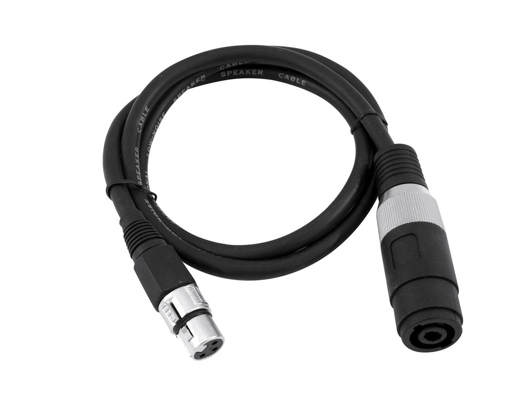 OMNITRONIC Adapterkabel Lautsprecher(F)/XLR(F) 1m bk