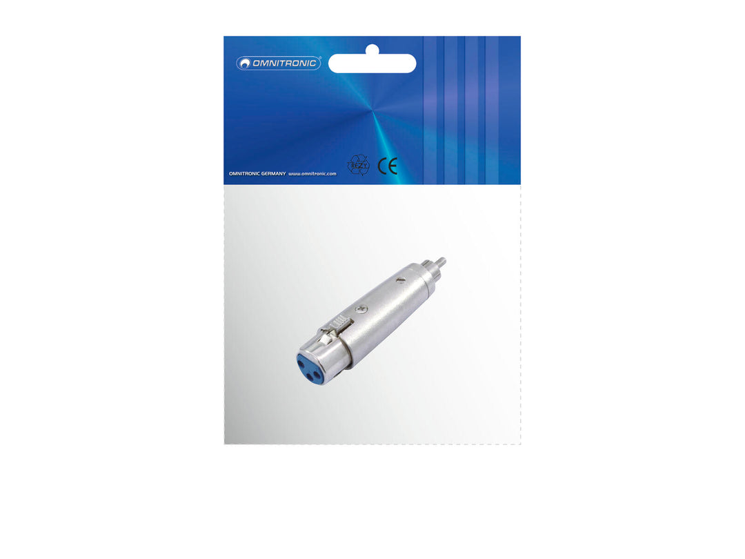OMNITRONIC Adapter RCA(M)/XLR(F)