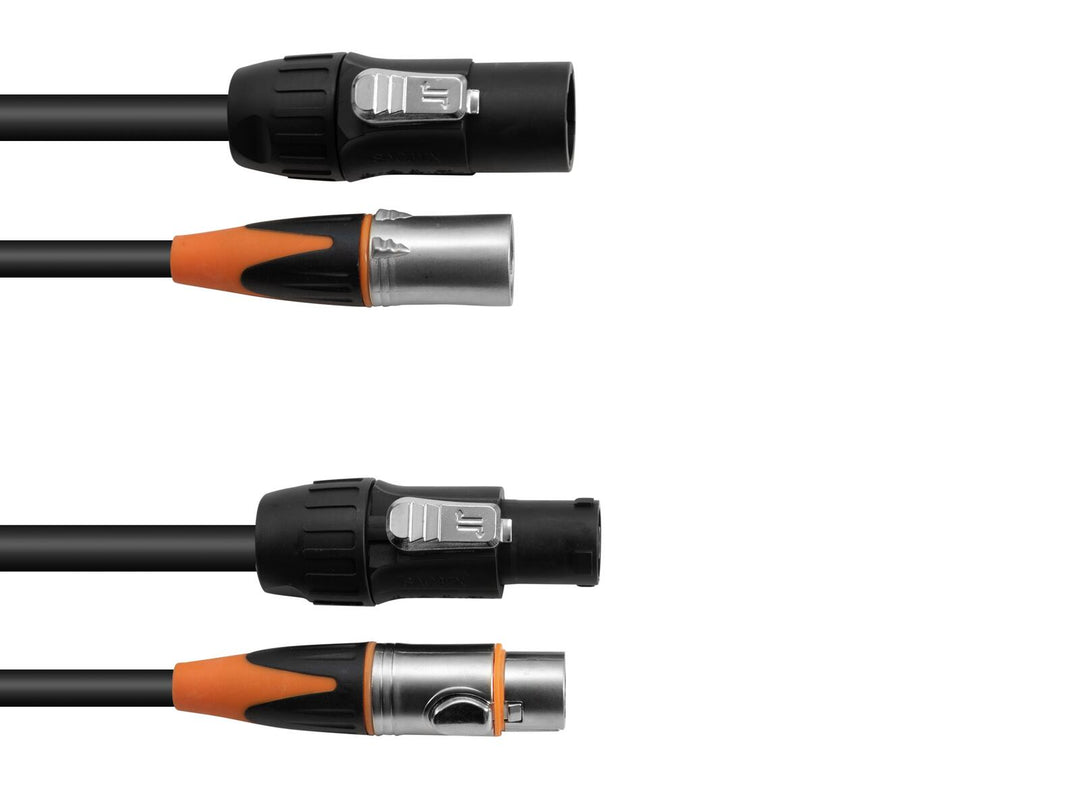 EUROLITE Kombikabel DT-2 DMX IP T-Con/3-pin XLR 5m