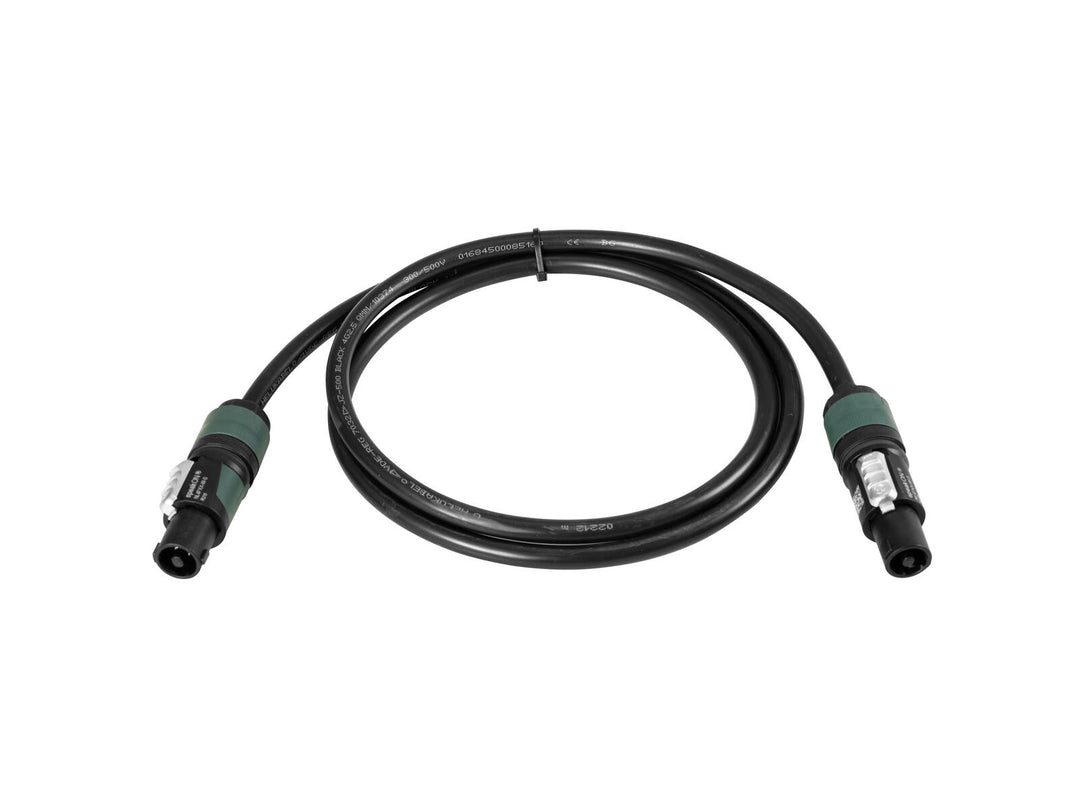 PSSO Lautsprecherkabel Speakon 4x2.5 0.5m bk