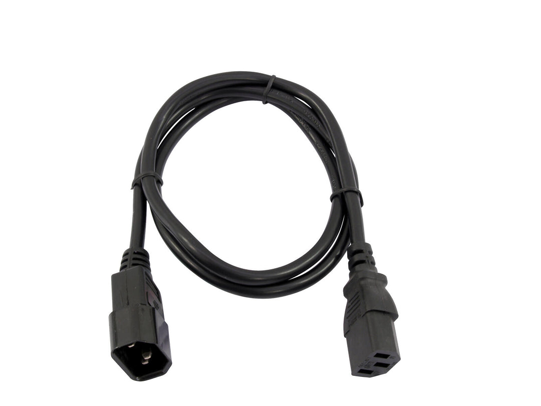 OMNITRONIC IEC-Verlängerung 3x0.75 1.5m bk