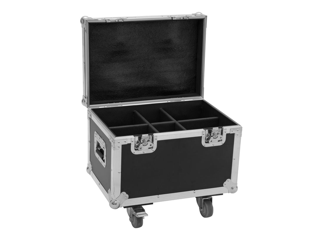ROADINGER Flightcase 4x LED TMH-13/17/S30/W36 mit Rädern