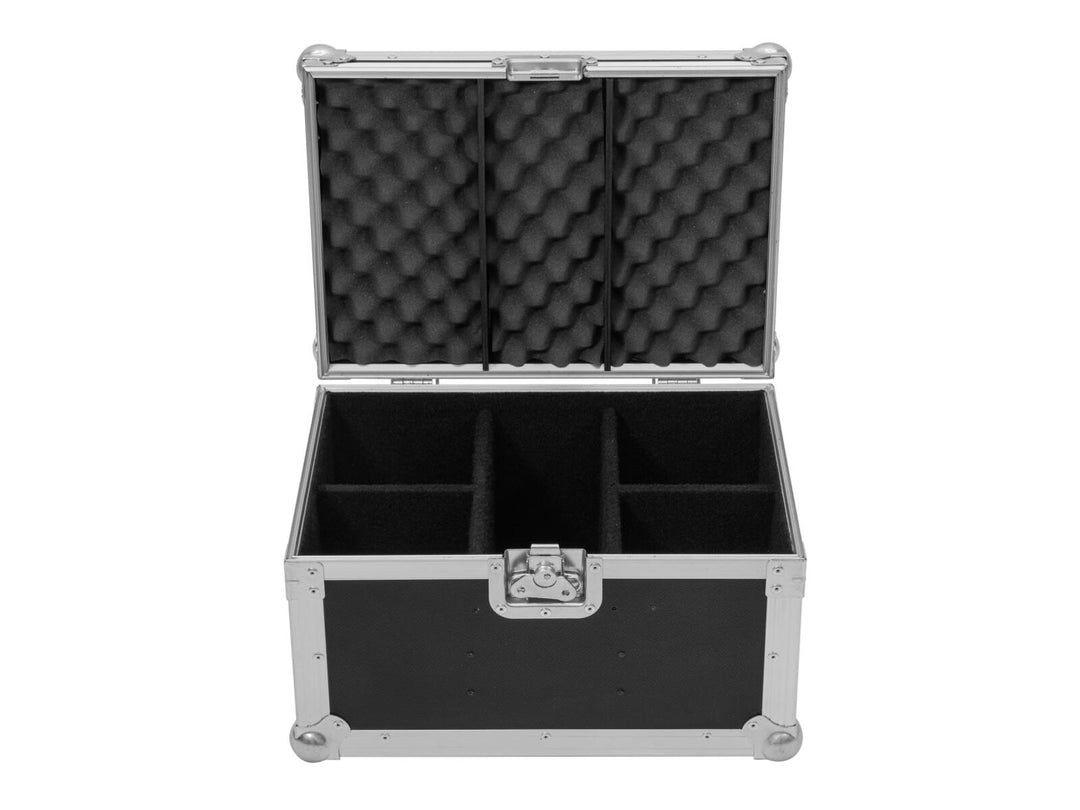 ROADINGER Flightcase für 4x SILENT PAR 6 QCL FLOOR