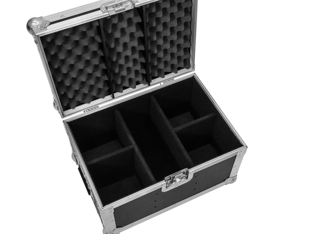 ROADINGER Flightcase für 4x SILENT PAR 6 QCL FLOOR