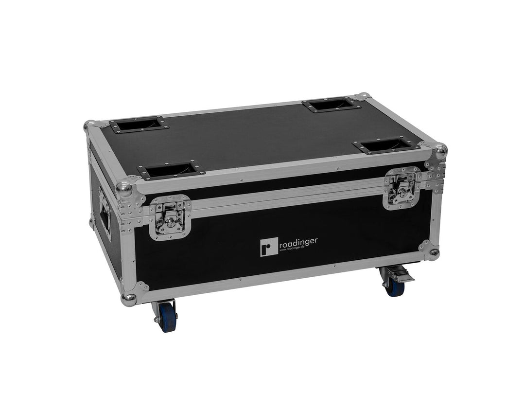 ROADINGER Flightcase für 4x LED CLS-18 QCL RGB/WW mit Rollen