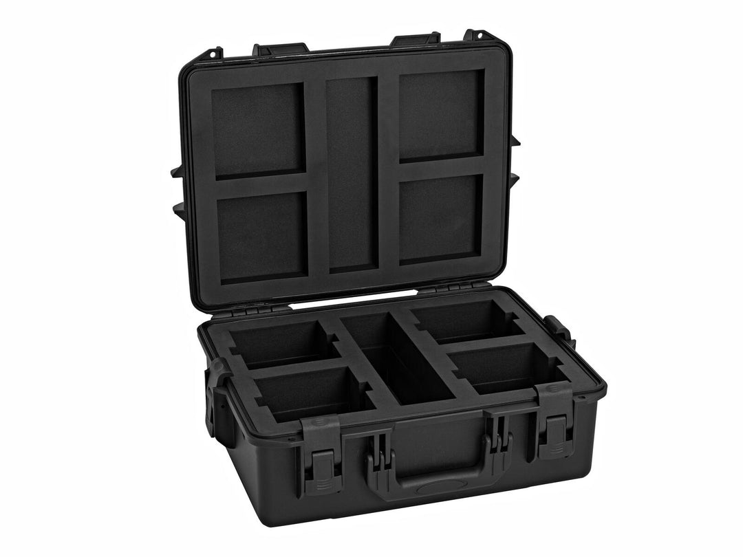ROADINGER Kunststoffkoffer für 4x AKKU UP-4 QCL Spot QuickDMX MK2