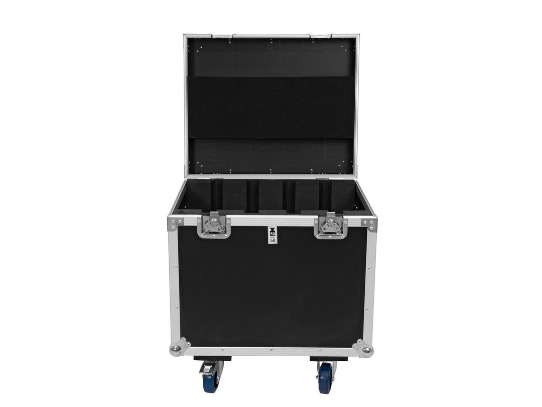 ROADINGER Flightcase 4x Pixel Matrix Panel 5x5 RGB/WW mit Rädern