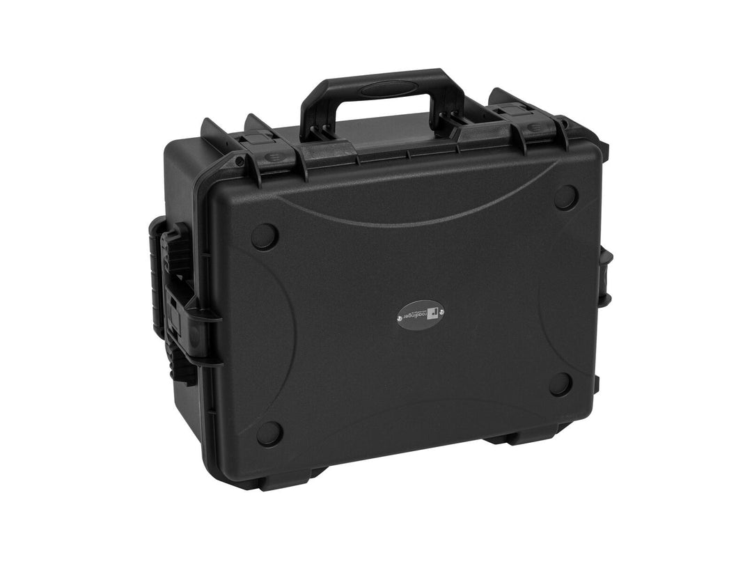 EUROLITE Set 8x AKKU Flat Light 3 bk + Kunststoffkoffer mit Trolley