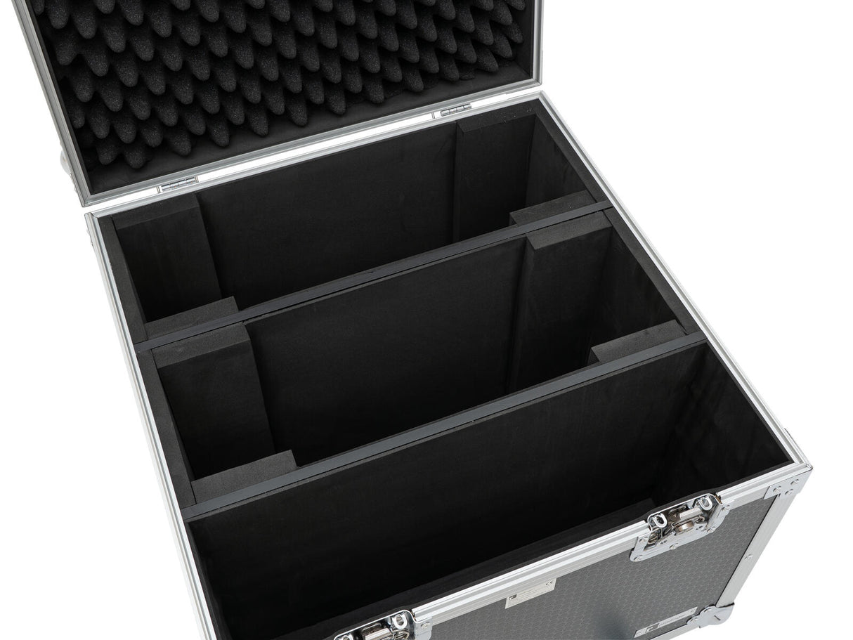 ROADINGER Flightcase PRO 2x IP Mega SWING with wheels