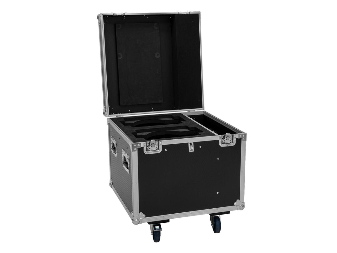 EUROLITE Set 2x LED IP TMH-W285 Hypno Moving Head Wash + Flightcase mit Rollen