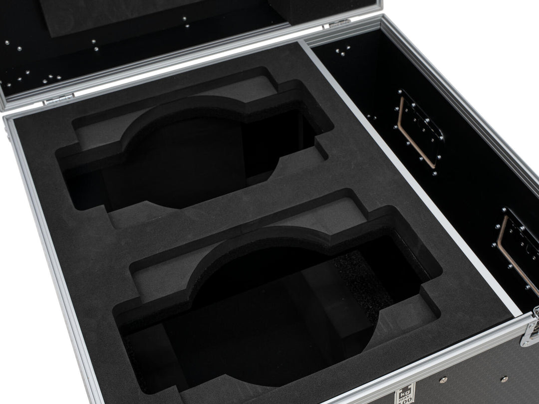 ROADINGER Flightcase PRO 2x IP TMH-W285 mit Rollen