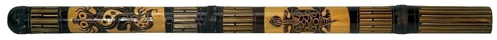 Kamballa Didgeridoo aus graviertem Bambus, ca. 120 cm