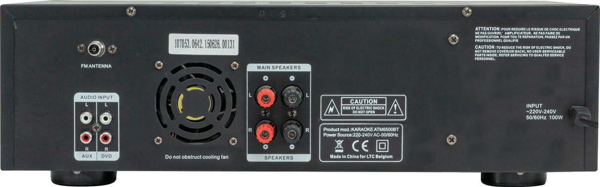 LTC ATM6500BT HI-FI-Verstärker mit Bluetooth (2x50W)