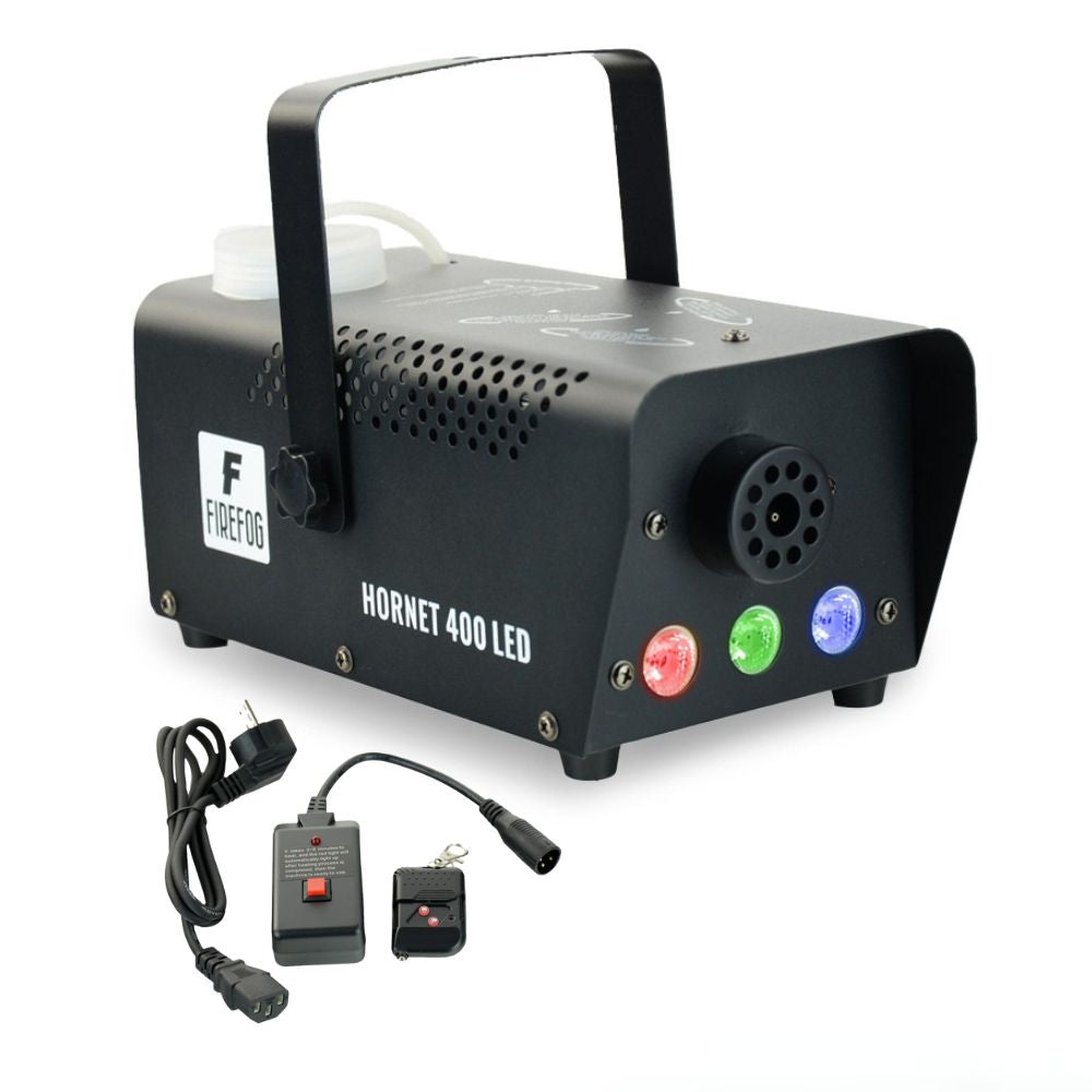 Firefog Hornet 400LED nebelmaschine 400 W mit LED und 2 Fernbedienungen, schwarz