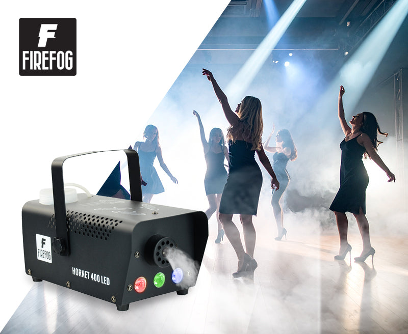 Firefog Hornet 400LED nebelmaschine 400 W mit LED und 2 Fernbedienungen, schwarz