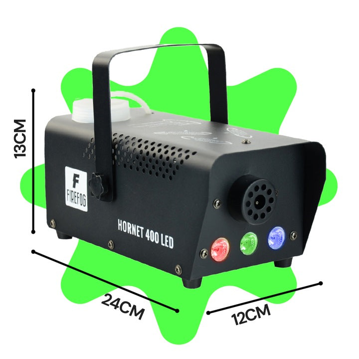 Firefog Hornet 400LED nebelmaschine 400 W mit LED und 2 Fernbedienungen, schwarz