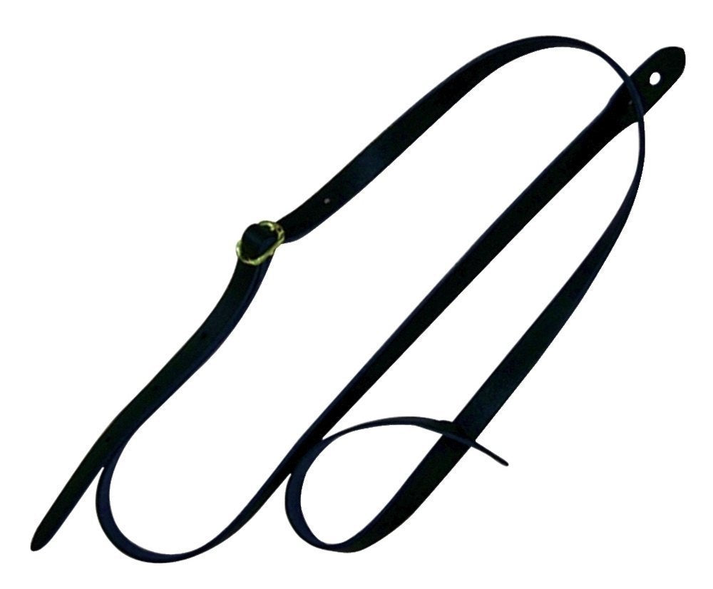Fire & Stone Lederband für Bluegrass-Mandoline, schwarz