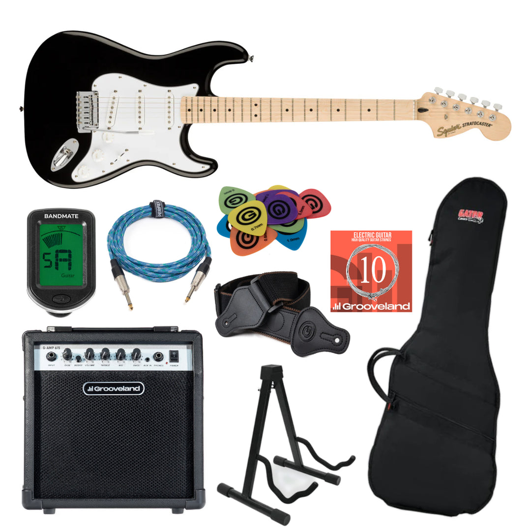 Fender Squier Affinity Stratocaster Starterpaket (Schwarz)