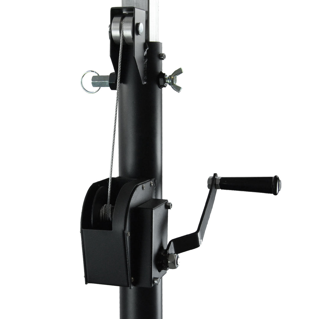 Hardman LS3 wind-up Lichtstativ, 1,7 bis 4,3 m, 65 kg