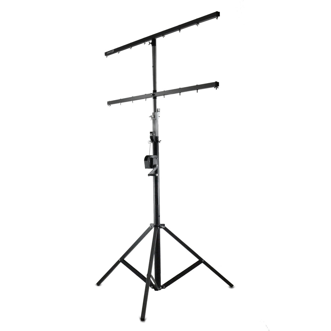 Hardman LS4 wind-up Lichtstativ mit doppelter Quertraverse, 1,7 bis 4,3 m