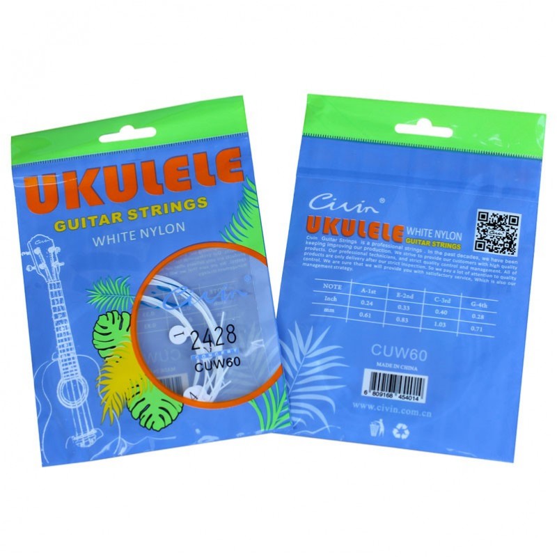 Civin NN US 2428 – Weißes Ukulele-Saitenset