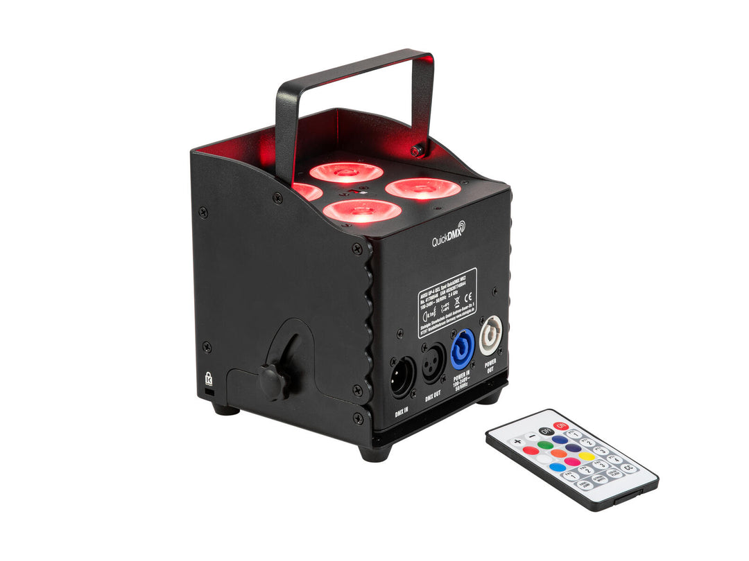 EUROLITE Set 4x AKKU UP-4 QCL Spot QuickDMX MK2 + Softbag